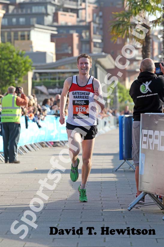 No 8129 taking part in the 2012 BUPA Great North 5k.